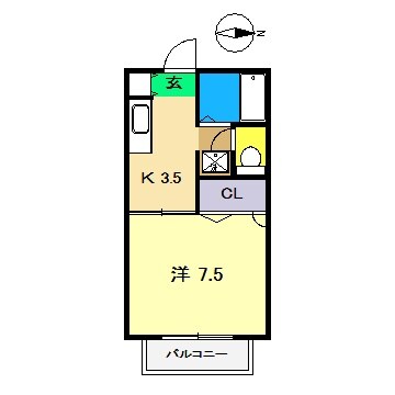 石丸ハイツの物件間取画像