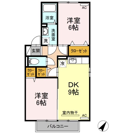 シャトーあゆみの物件間取画像