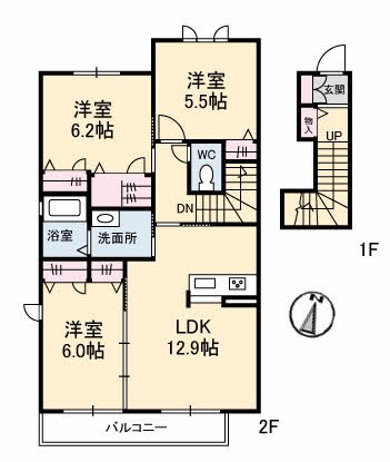 シャーメゾン ブルームステージA棟の物件間取画像