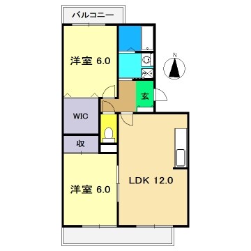 ヴァンミルワール 東の物件間取画像