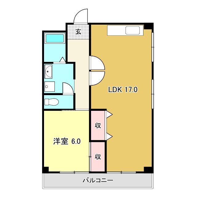 クラウン石立 Ⅰの物件間取画像