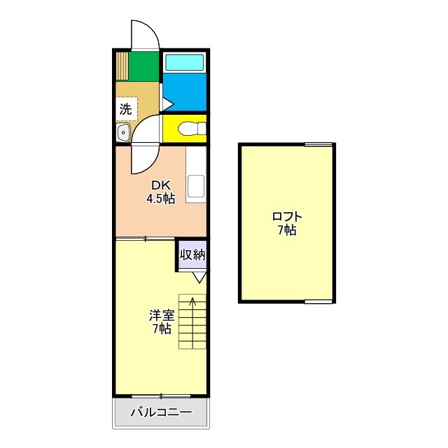 コーポIOROIの物件間取画像