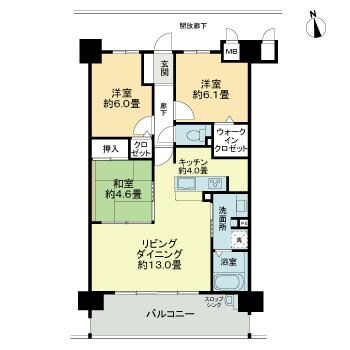 アルファステイツ城山町の物件間取画像