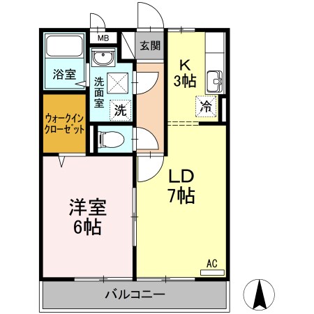ビレッジ北久保 C棟の物件間取画像