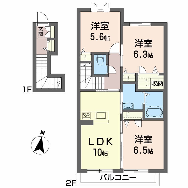 シャーメゾン フラーリッシュⅠの物件間取画像