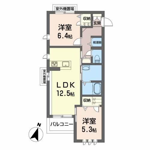 ベレオ一ツ橋の物件間取画像