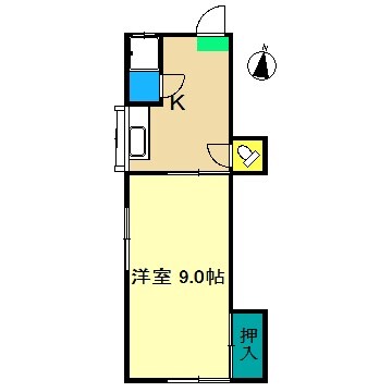 コーポ上村の物件間取画像
