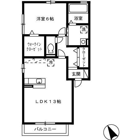 クレールの物件間取画像