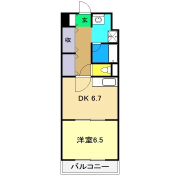 メゾンドフォンテヌの物件間取画像