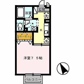 ミントグリーンの物件間取画像