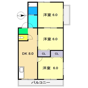 シャルル一ツ橋の物件間取画像