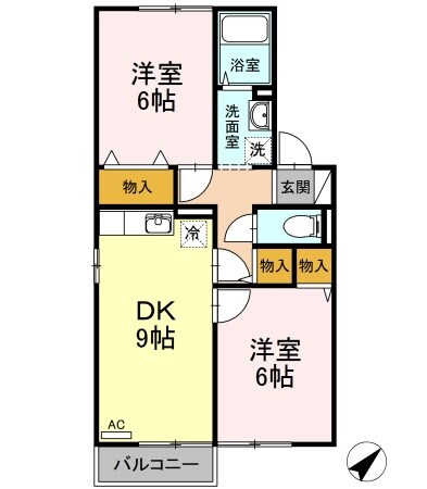 ウィルモア観月坂 B棟の物件間取画像