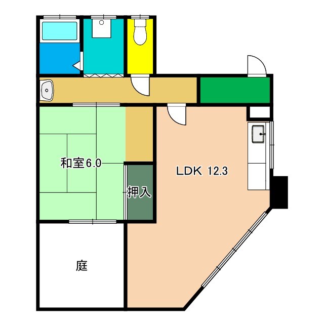 湘南ハイツの物件間取画像