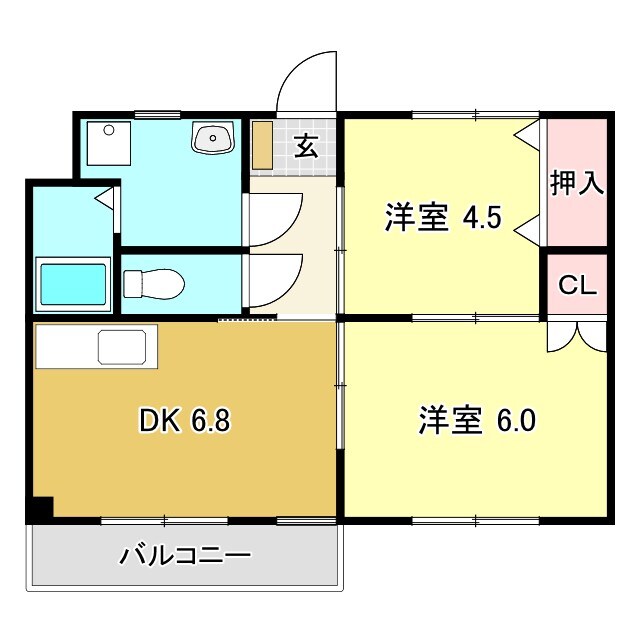 コーポ　サン　マーシィの物件間取画像
