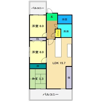 ビ・ウェル相模公園WESTの物件間取画像