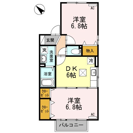フルーレコートの物件間取画像
