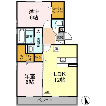 Rakura・ATAGOの物件間取画像
