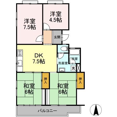 久保ハイツ Ⅰの物件間取画像