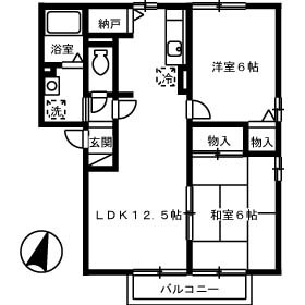 エスポワール B棟の物件間取画像