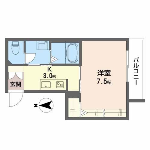 シャーメゾン朝倉駅前の物件間取画像