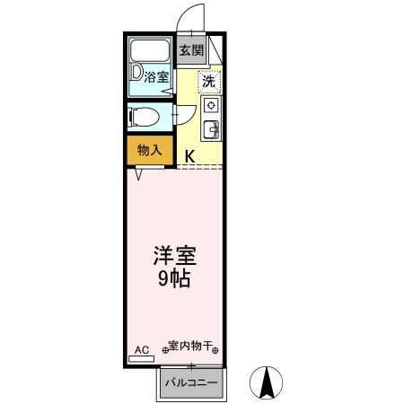 プレジール長尾の物件間取画像