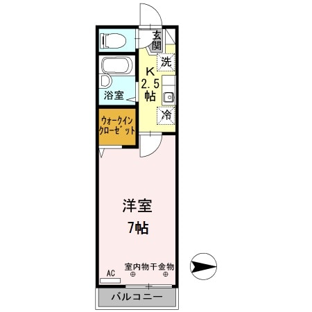 コーポエルムの物件間取画像
