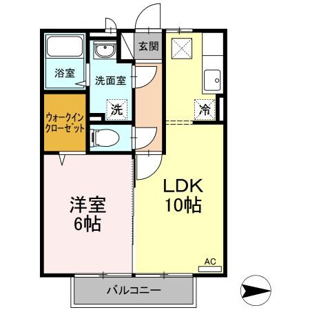 パンシオーネの物件間取画像