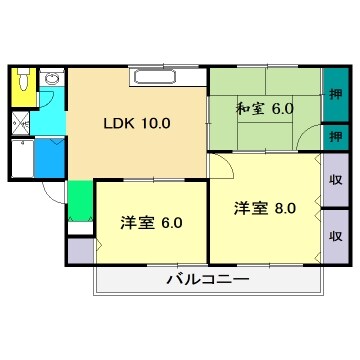 マンションハウス中村の物件間取画像