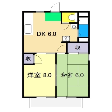 ハイツ欅の物件間取画像