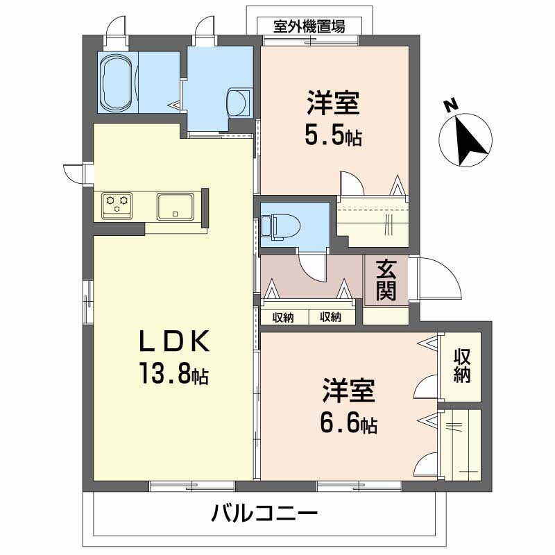 ヴィラージュヌフ Ⅳの物件間取画像