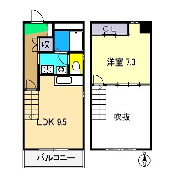 CASA･DI･SOLE 北棟の物件間取画像