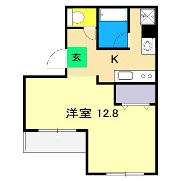 金子橋マンションの物件間取画像