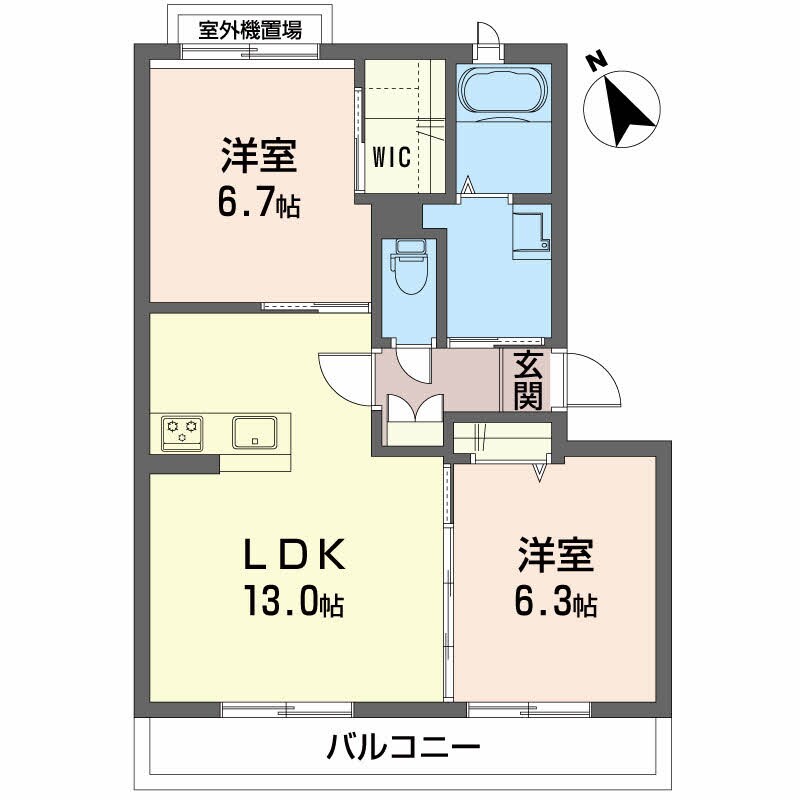 シャーメゾン スマイルの物件間取画像