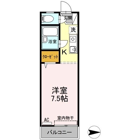 コーポエルムの物件間取画像
