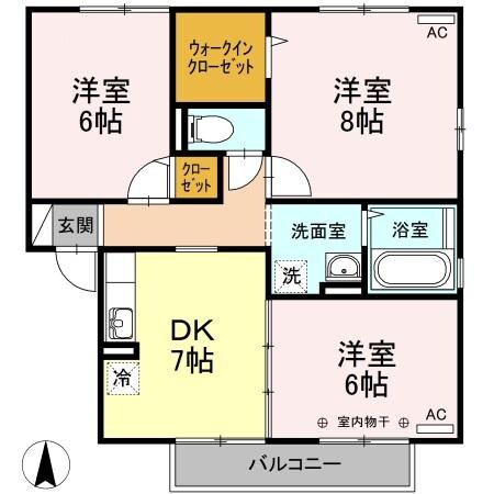 グランフェリオ C棟の物件間取画像