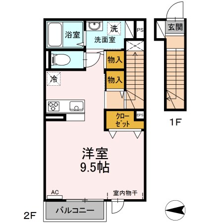 ヴィラ新本町の物件間取画像