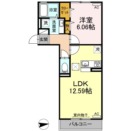 アトラクトコートの物件間取画像