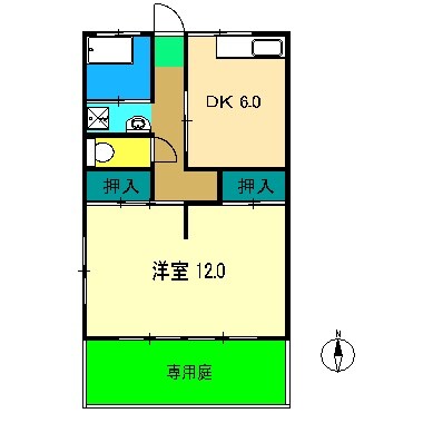 ハイツかりんの物件間取画像