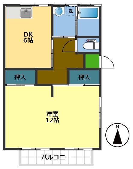 ハイツかりんの物件間取画像
