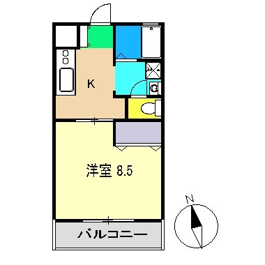 コーポ麦笛の物件間取画像