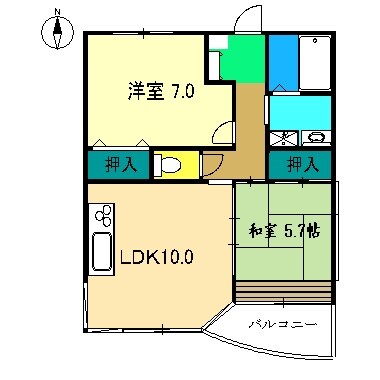 クレッセントの物件間取画像