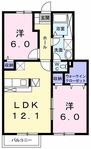 アルモニー西野の物件間取画像