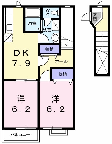 アムロッソ・野市の物件間取画像