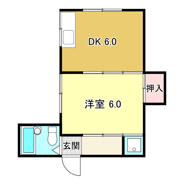 五百蔵アパートの物件間取画像