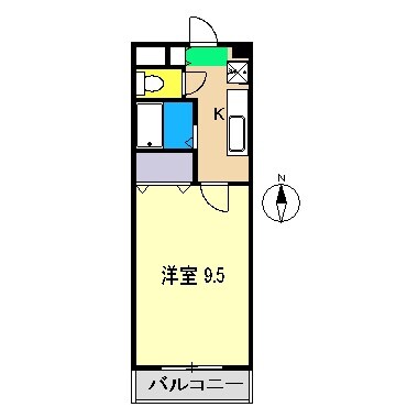 長井フラット Ⅰの物件間取画像