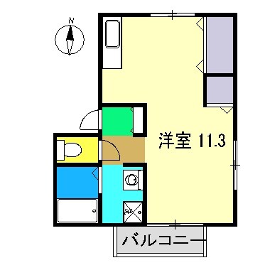 ラポール野本 C棟の物件間取画像