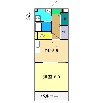 タムラヤマンションの物件間取画像