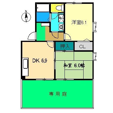 後免駅 徒歩6分 1階の物件間取画像