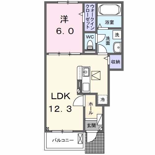 クラール野市Ｃの物件間取画像