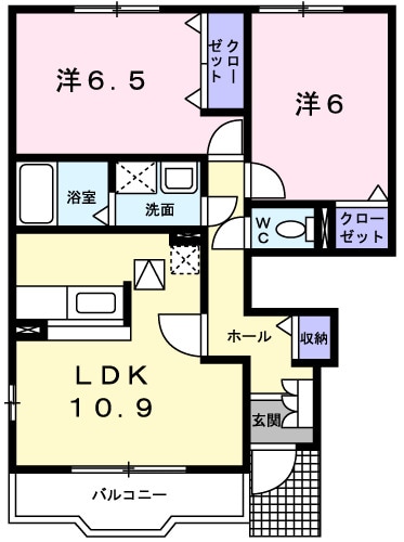 メゾン　マロニエ　Ⅱの物件間取画像